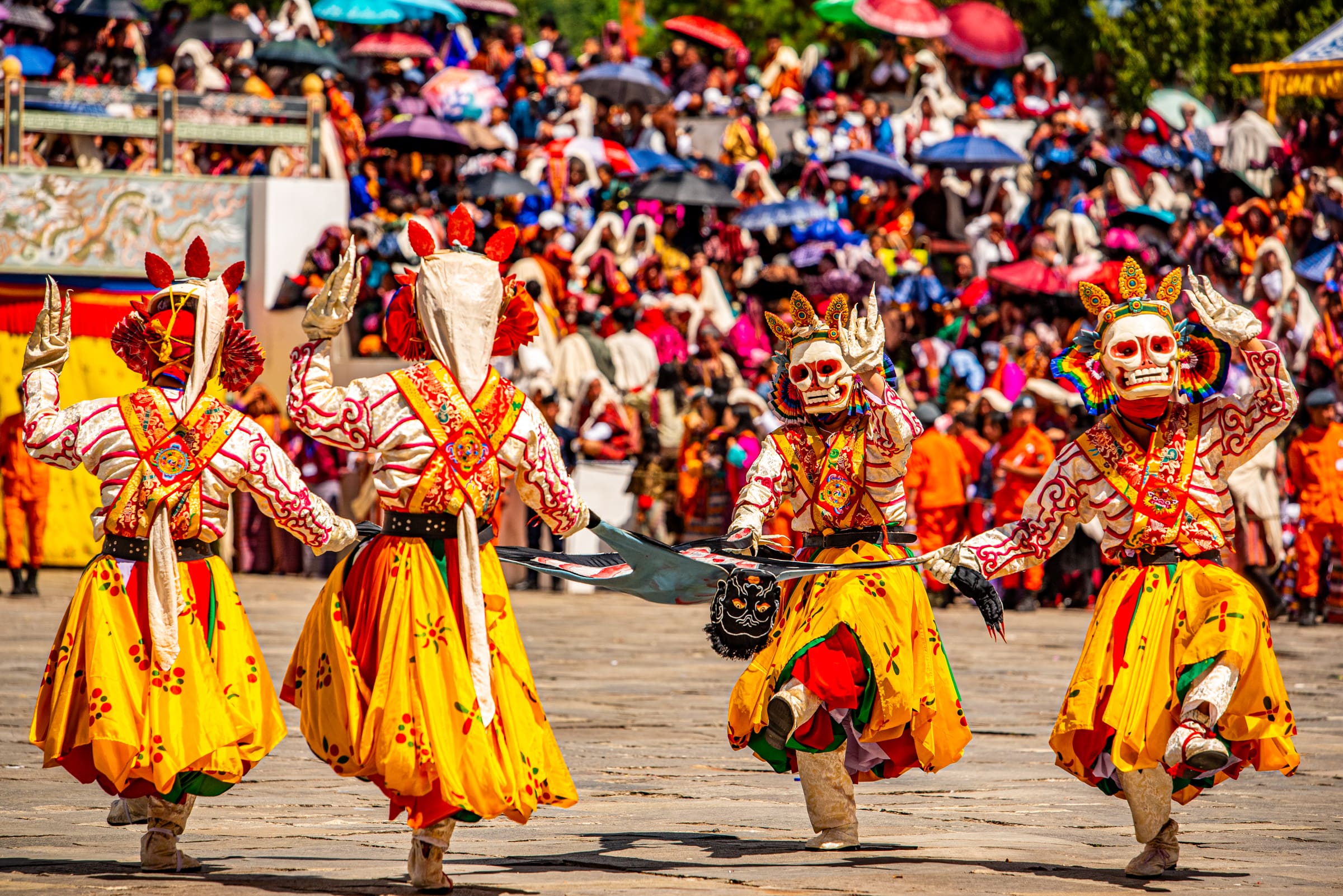 Bhutan festival mask dance